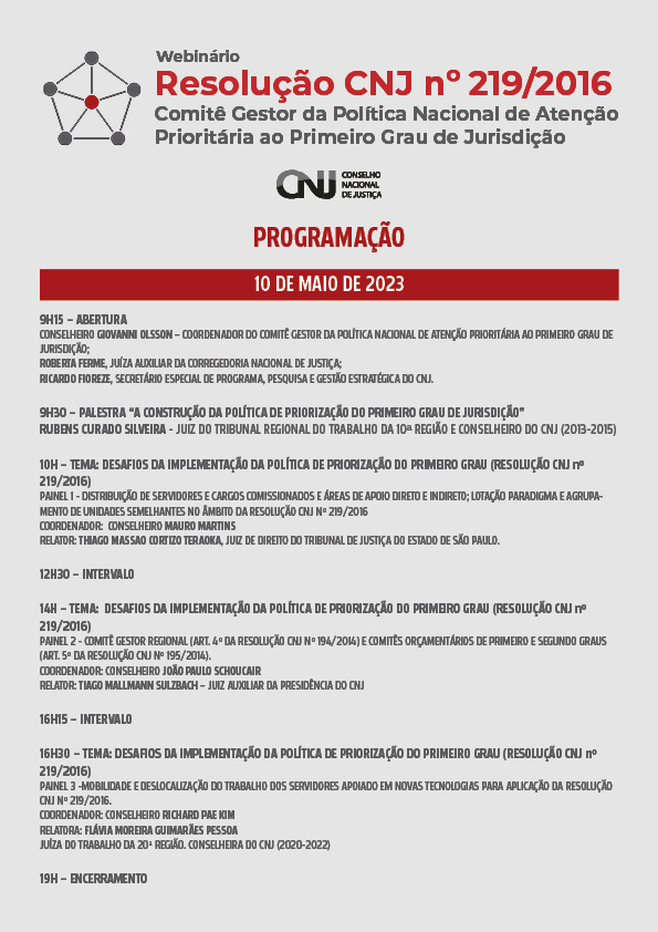 Programação do evento em formato jpg. 