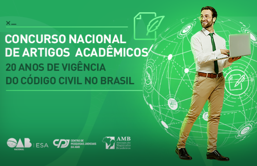 Você está visualizando atualmente Concurso premiará artigos inéditos sobre os 20 anos do Código Civil brasileiro