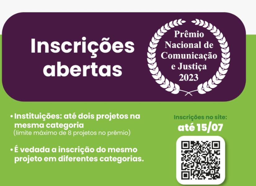 Você está visualizando atualmente 21º Prêmio Nacional de Comunicação e Justiça abre prazo para inscrição de projetos