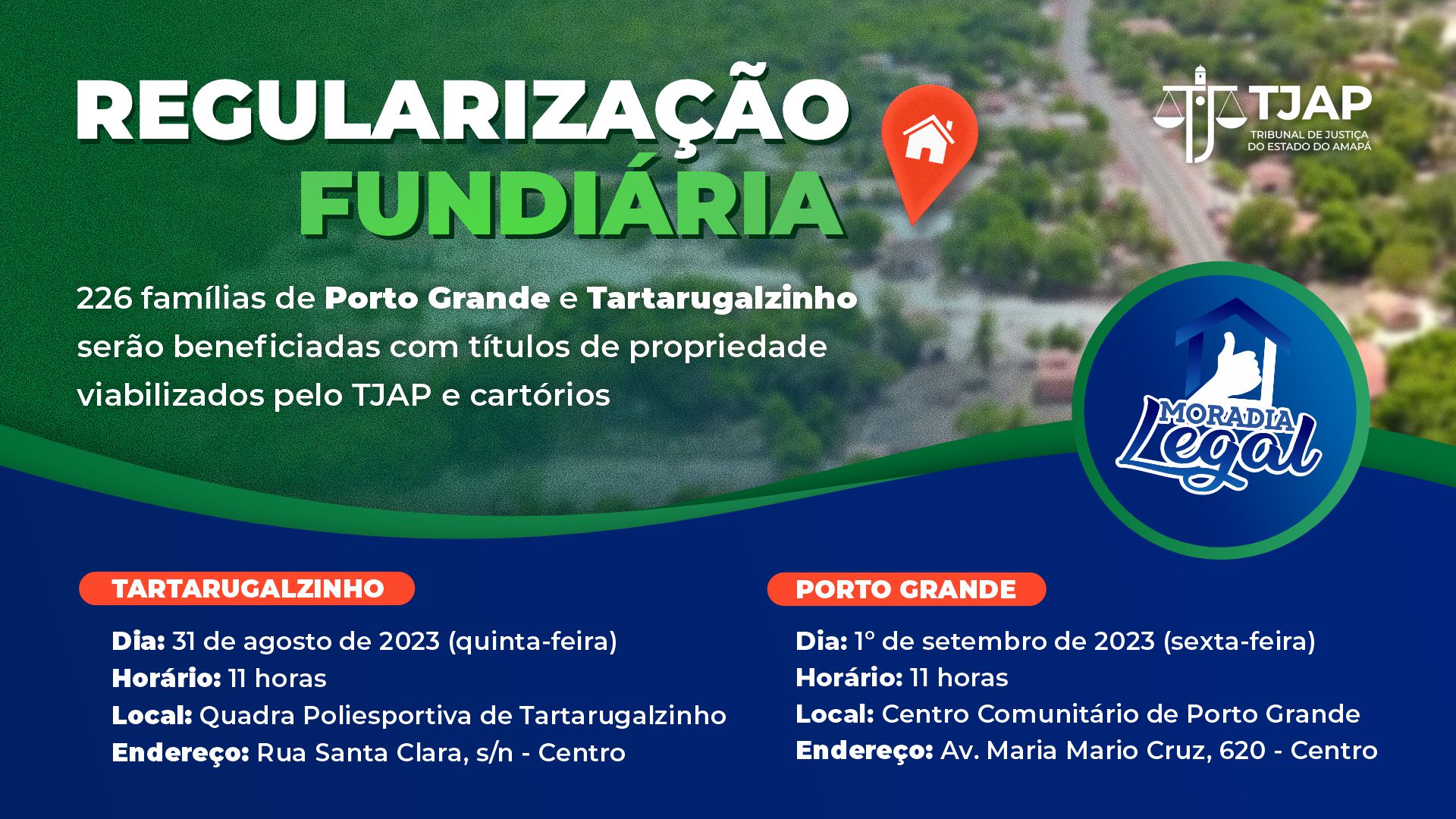 Você está visualizando atualmente Mais de 200 famílias de Porto Grande e Tartarugalzinho recebem títulos de propriedade