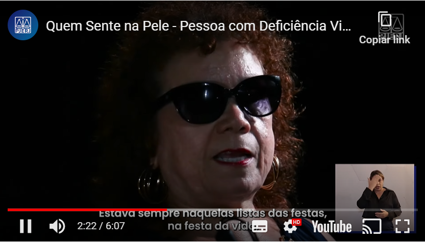 Você está visualizando atualmente Comitês de Gênero da Justiça fluminese lançam vídeo sobre pessoas com deficiência visual