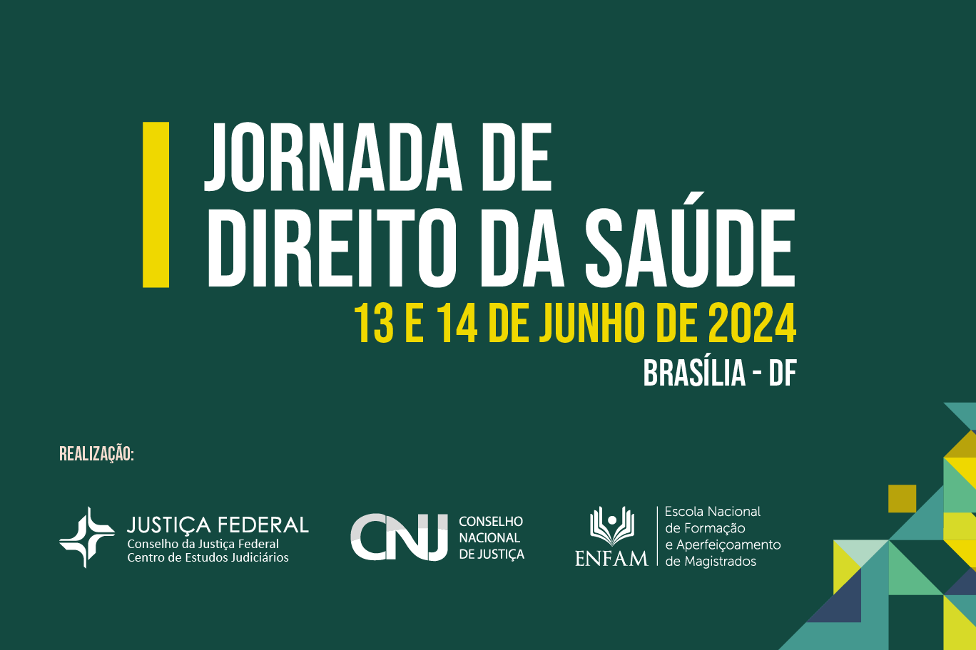 Você está visualizando atualmente I Jornada de Direito da Saúde reúne autoridades e especialistas nesta quinta (13/6) e sexta (14/6)