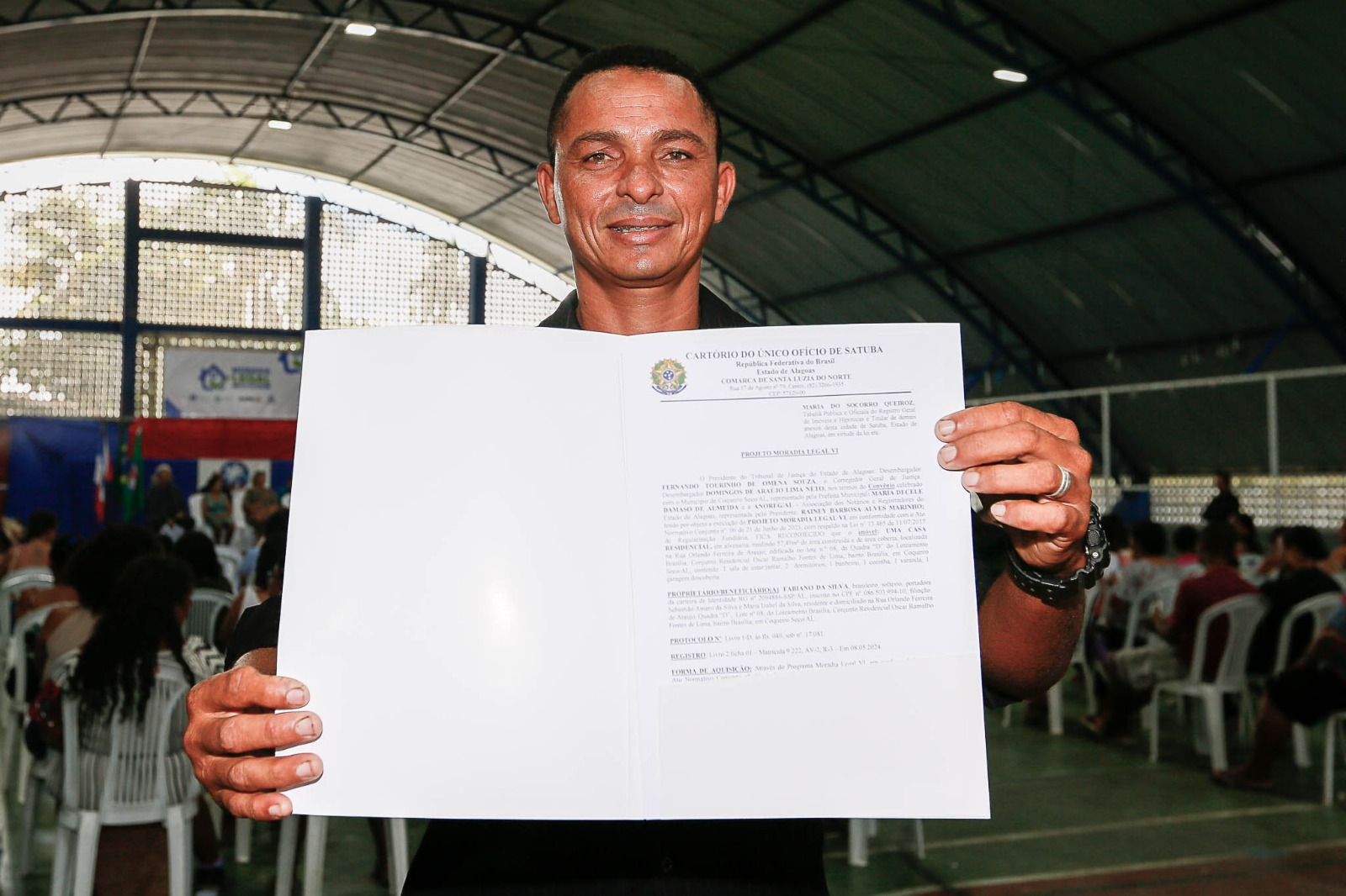 Você está visualizando atualmente Em Alagoas, 85 famílias são beneficiadas com o título dos seus imóveis em Coqueiro Seco