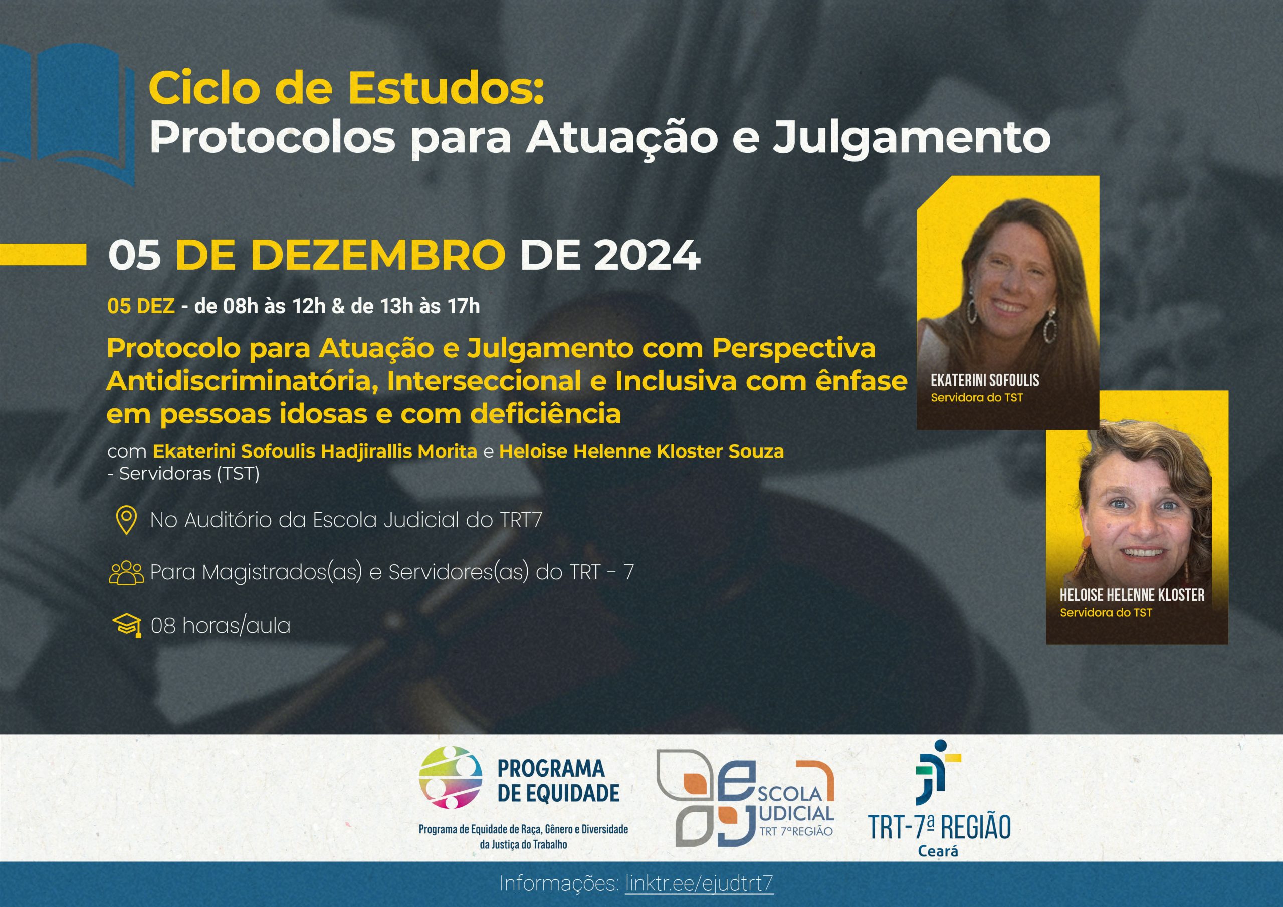 Você está visualizando atualmente Tribunal do Trabalho cearense promove curso sobre rotocolo de julgamento antidiscriminatório