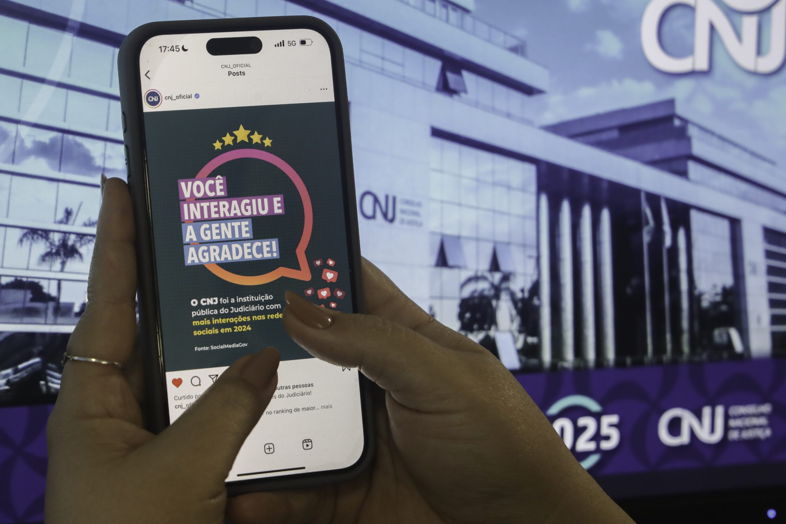 Você está visualizando atualmente CNJ lidera ranking de envolvimento nas redes sociais do Judiciário em 2024