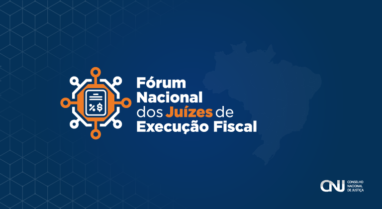identidade visual da I Jornada do Fórum Nacional de Juízes de Execução Fiscal