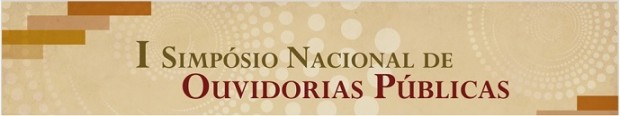 I Simpósio Nacional de Ouvidorias Públicas