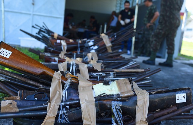 u00c9 o terceiro lote de armas enviadas para destruiu00e7u00e3o no ano (Chico Batata/TJAM)