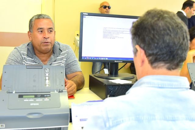 Mecu00e2nico Ricardo Marcos Barros compareceu u00e0 central de queixa dos juizados e aderiu ao serviu00e7o (Assis Lima/TJPE)